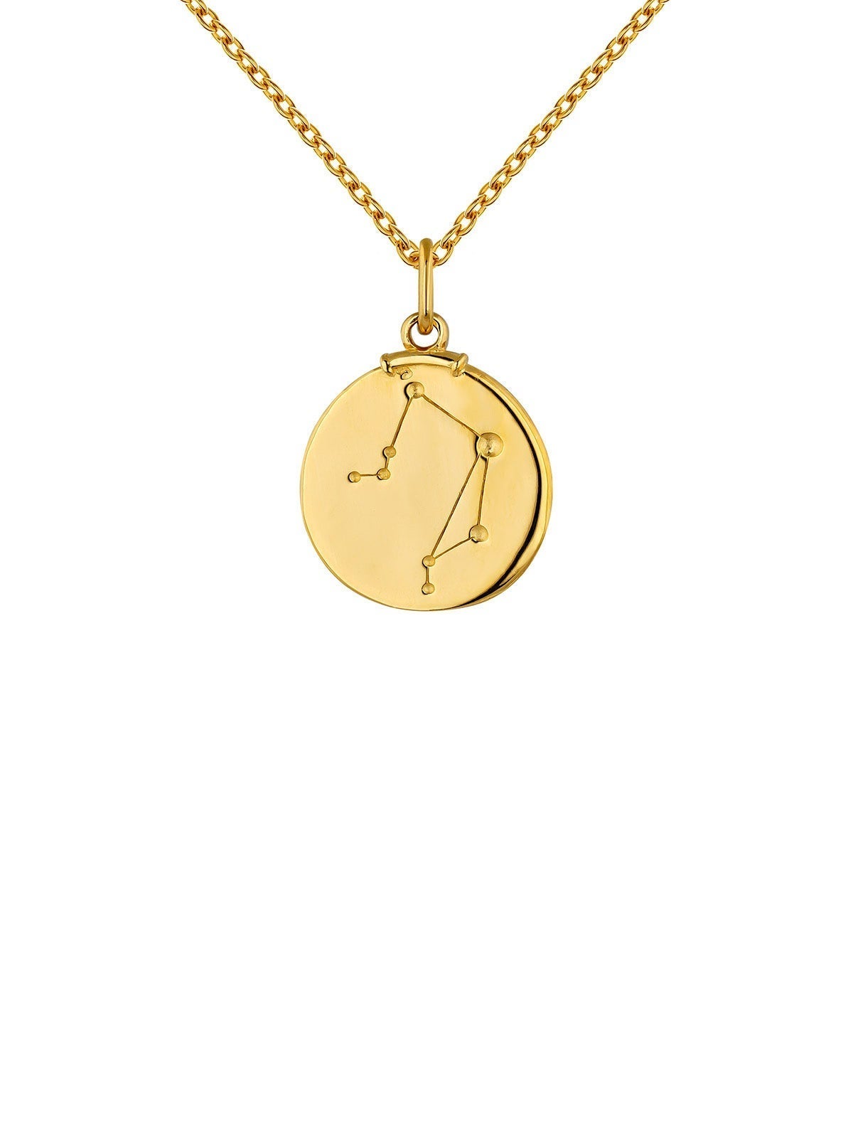 925 Silver Libra Charm bathed in 18K yellow gold