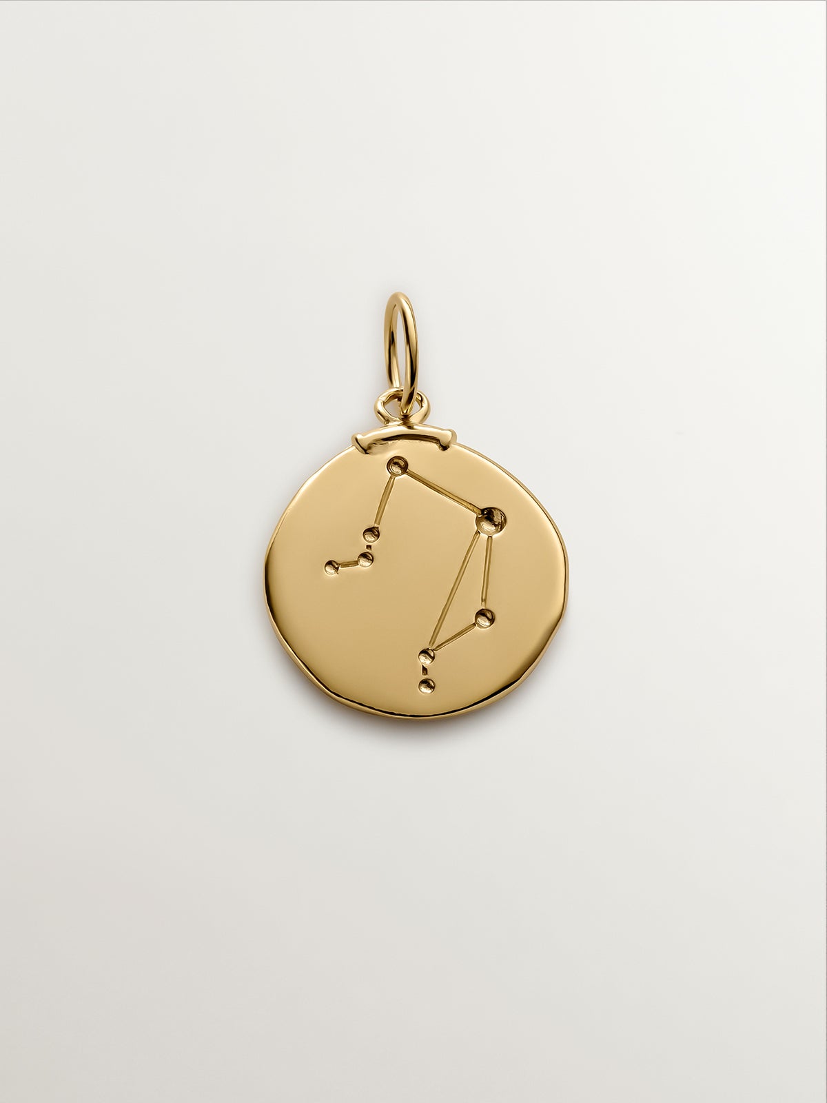 925 Silver Libra Charm bathed in 18K yellow gold