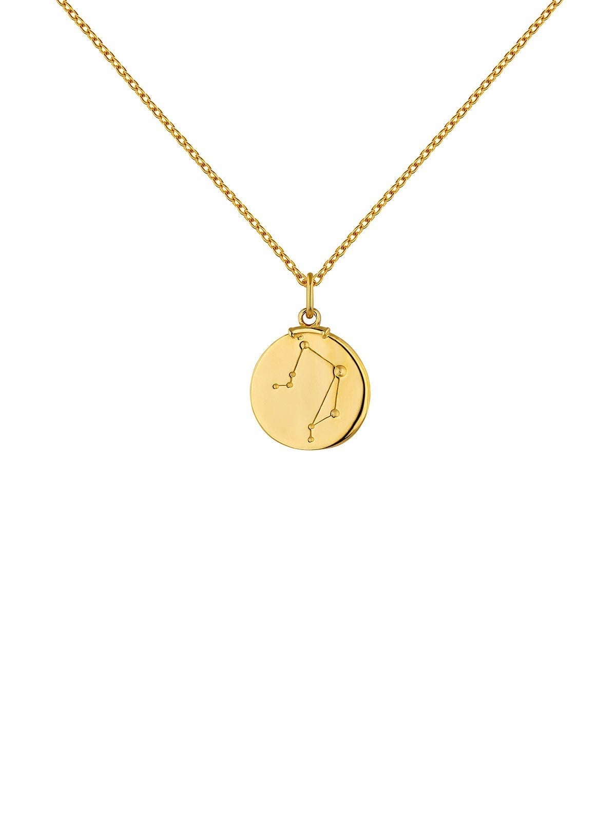 925 Silver Libra Charm bathed in 18K yellow gold