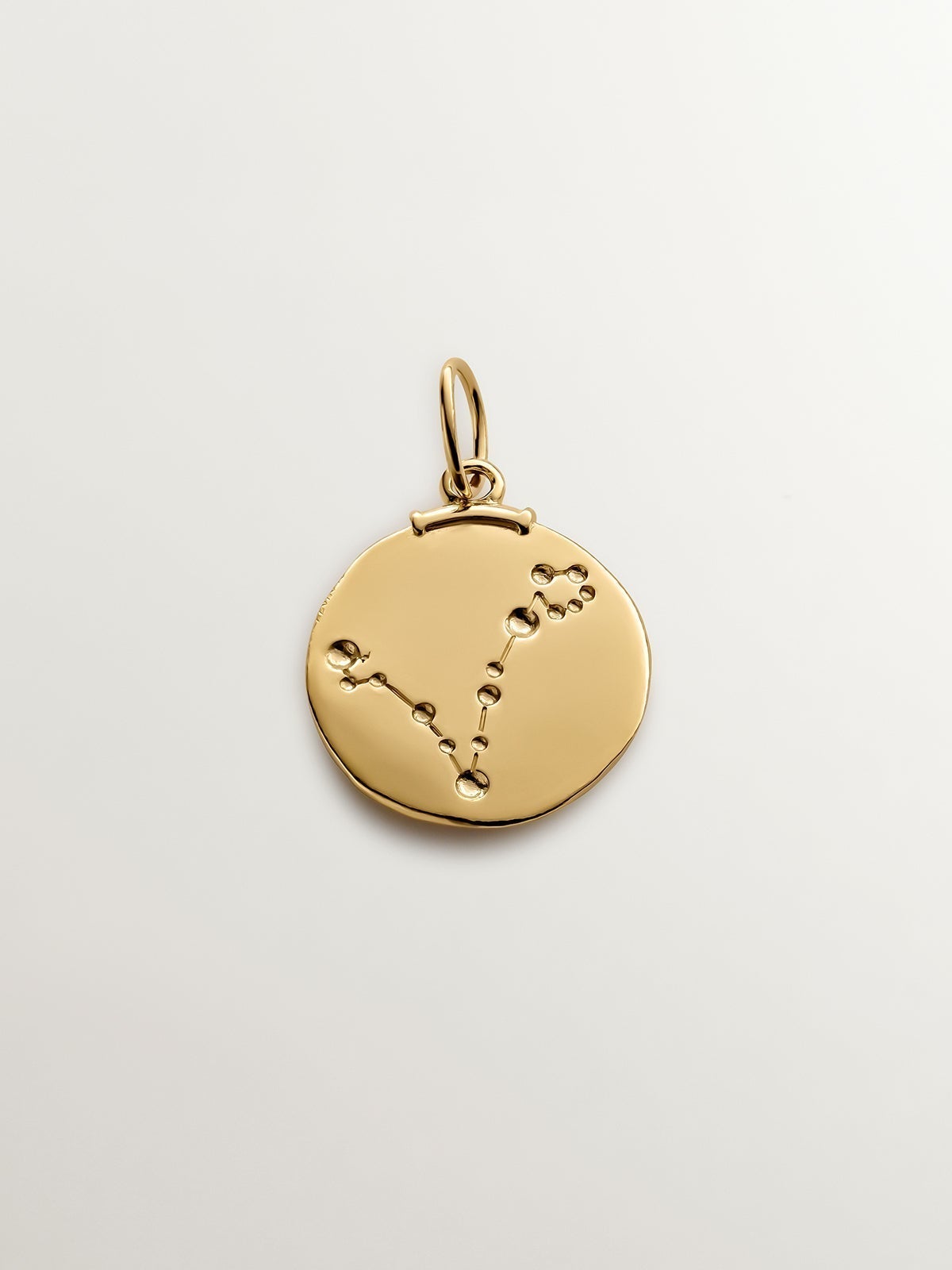 Pisces Charm made from 925 silver bathed in 18K yellow gold.