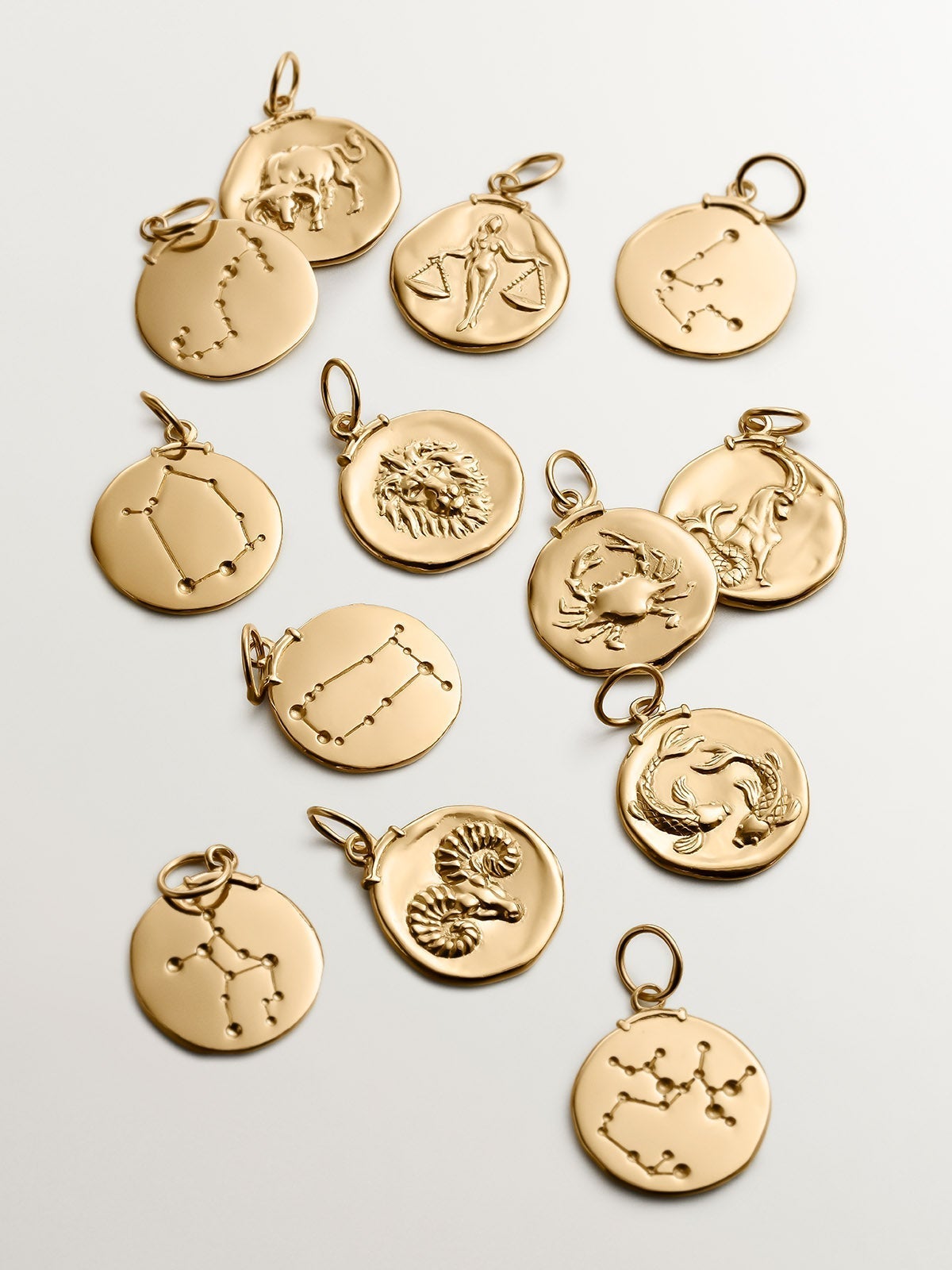 Charm Sagitario de plata 925 bañada en oro amarillo de 18K