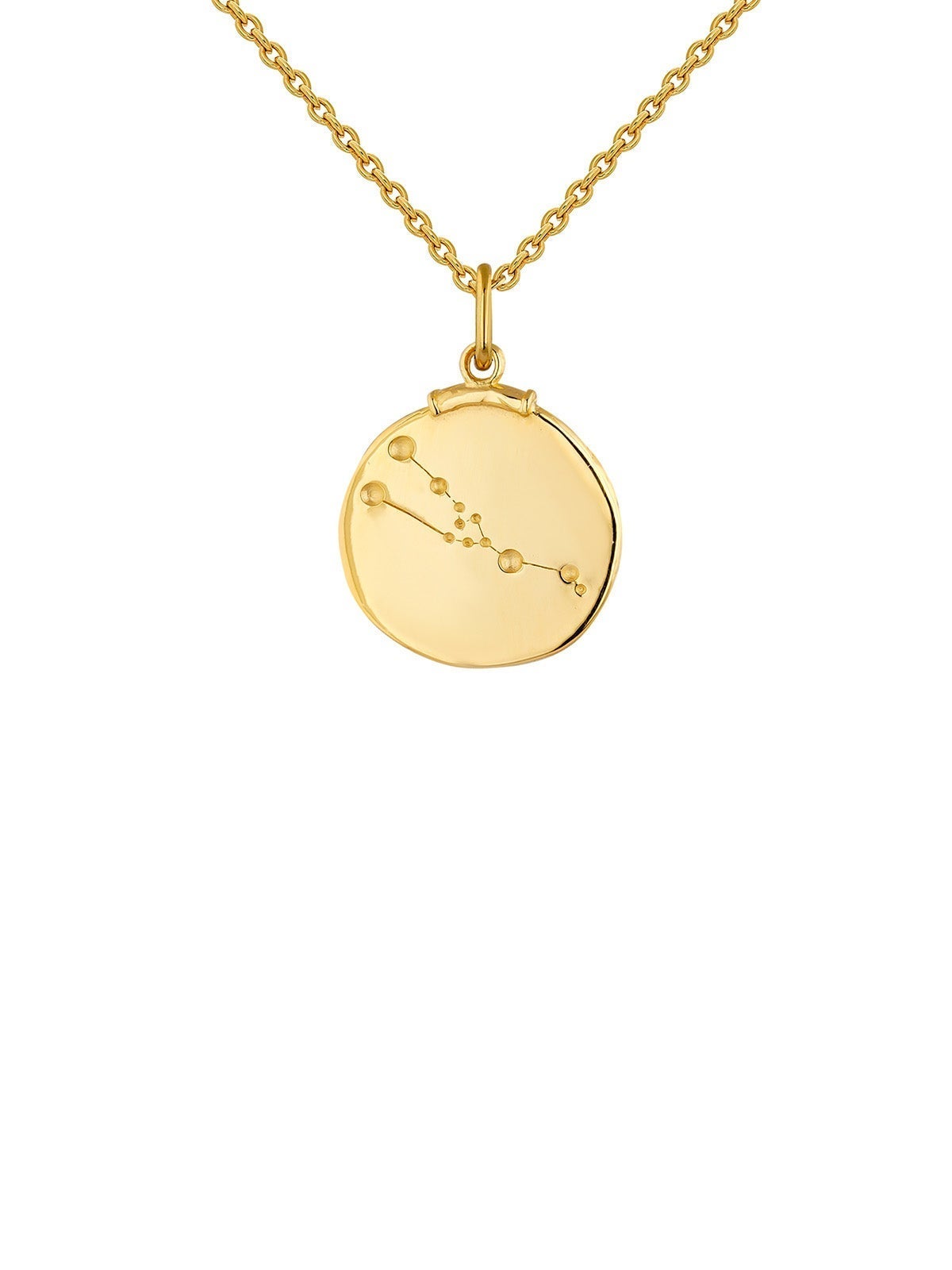 925 Silver Taurus Charm bathed in 18K yellow gold.