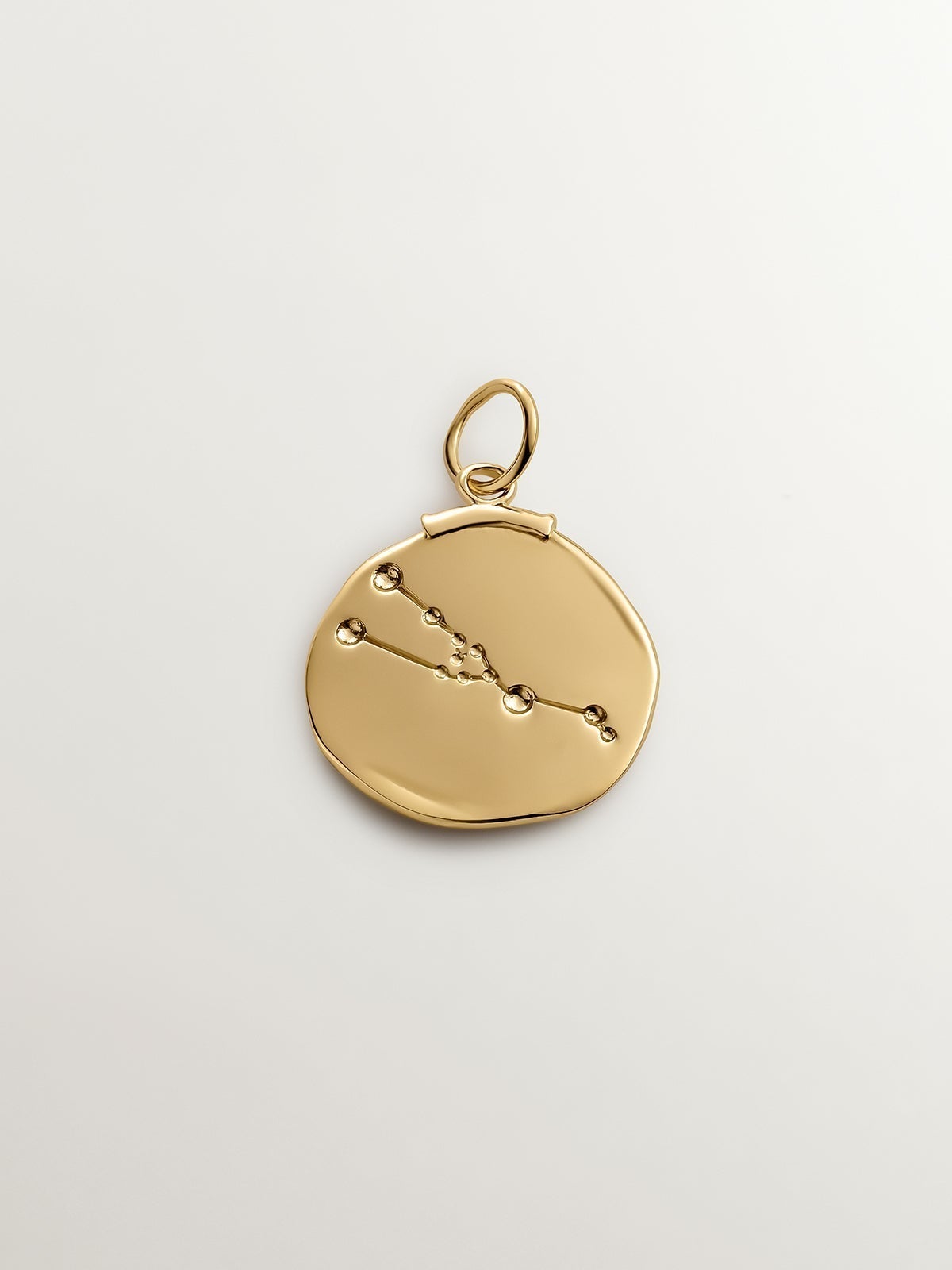 925 Silver Taurus Charm bathed in 18K yellow gold.