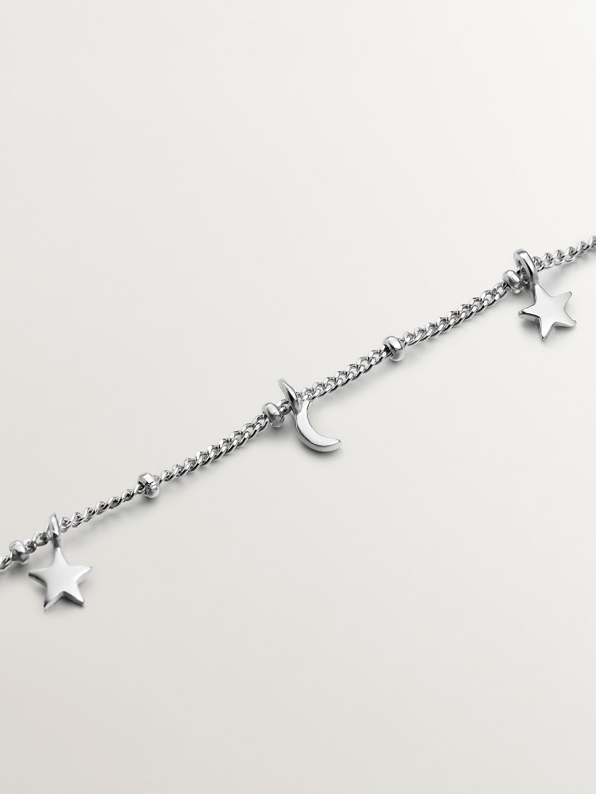 925 Silver bracelet with moons and stars