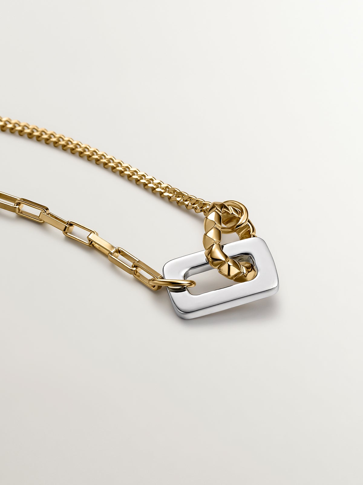 925 silver and 925 silver bracelet plated in 18K yellow gold