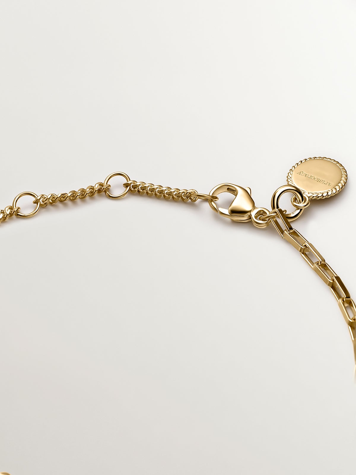 925 silver and 925 silver bracelet plated in 18K yellow gold