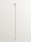 18K white gold single earring with chain and diamonds