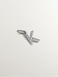 925 Silver Charm with White Topaz Initial K