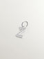 925 Silver Charm with White Topaz Initial Z