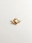 18K yellow gold piercing with brilliant cut diamonds