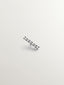 18K white gold solitaire piercing with 0.02 ct brilliant cut diamonds