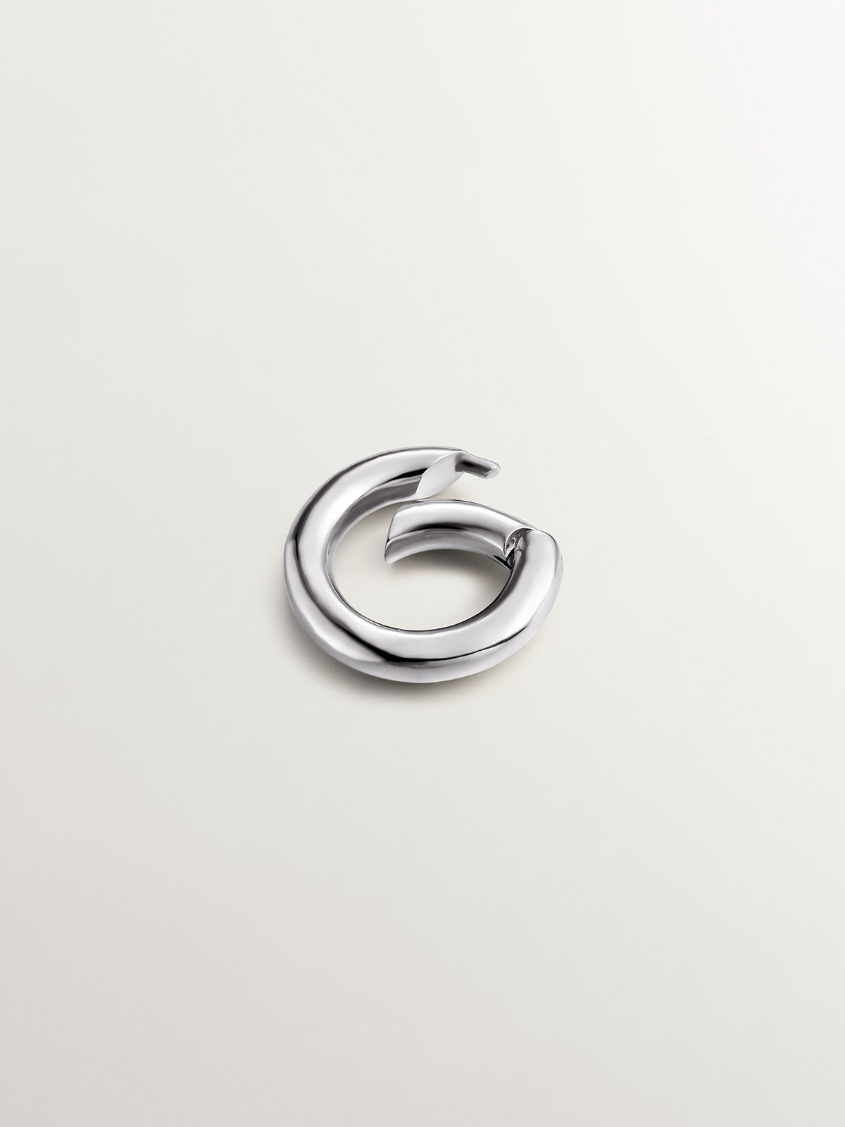 925 Silver Round Carabiner