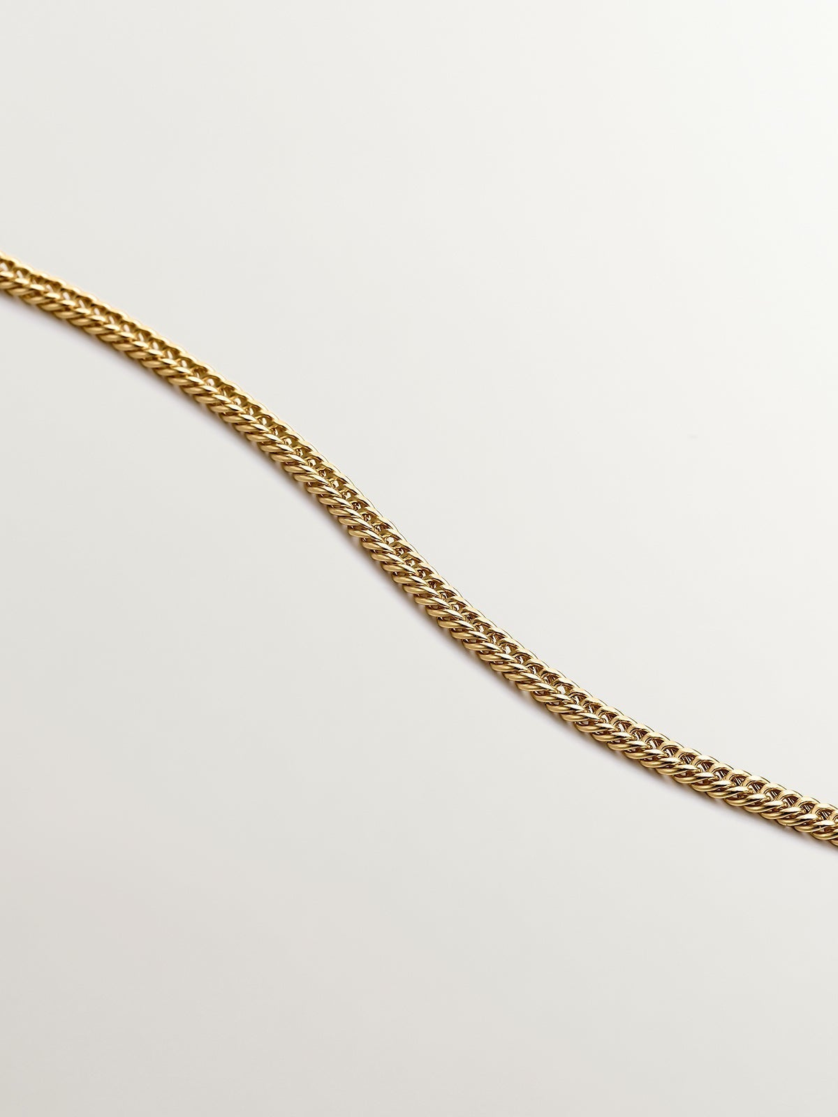 925 Silver Silver Links Bracelet in 18k yellow gold