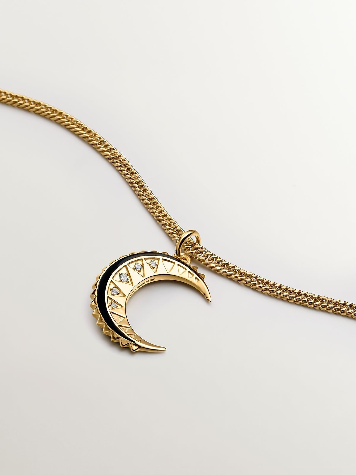 925 Silver Silver Links Bracelet in 18k yellow gold