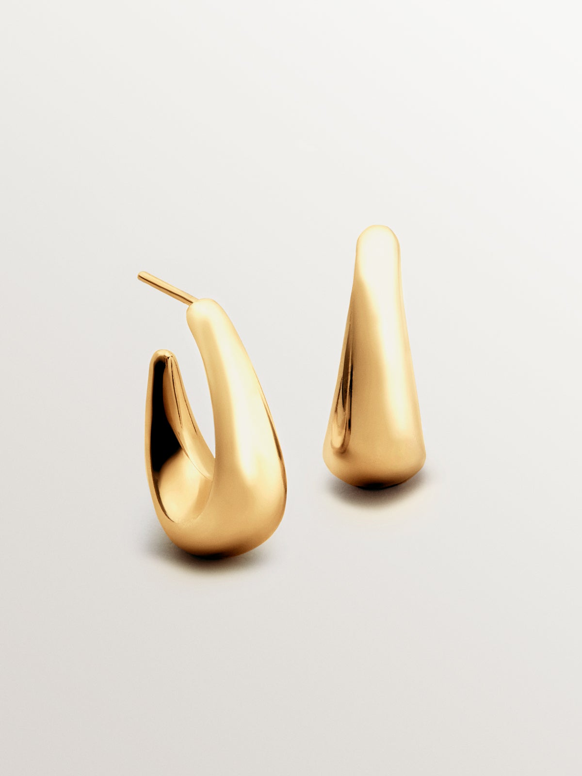 925 Silver Small Oval Hoop Earrings