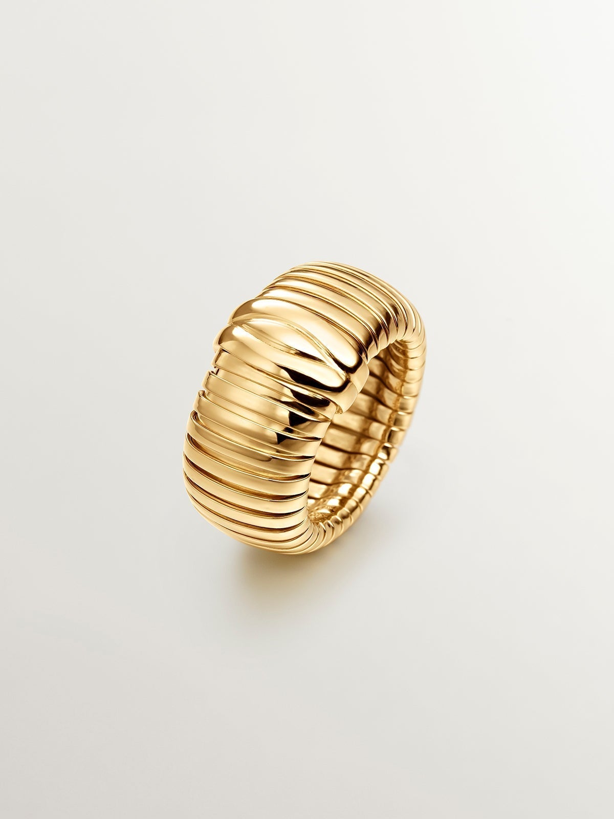 18K yellow gold plated 925 silver tumbagas ring