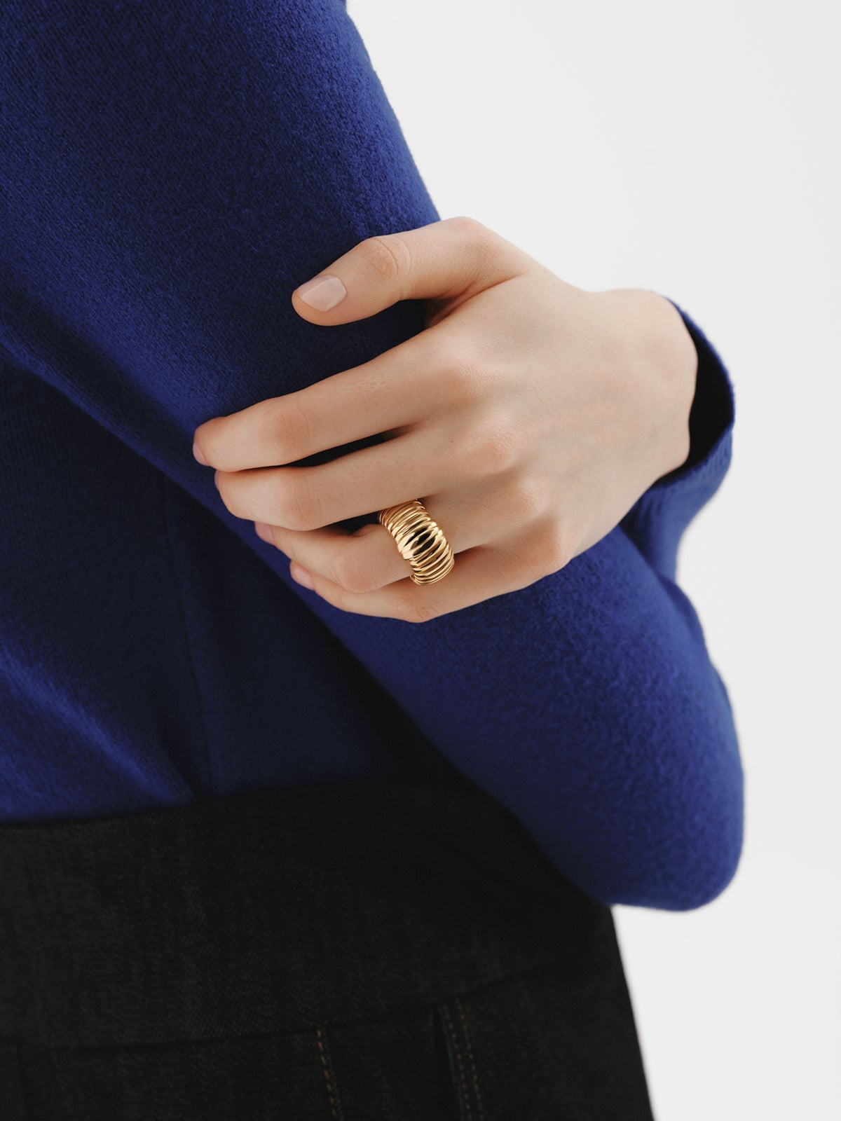 18K yellow gold plated 925 silver tumbagas ring