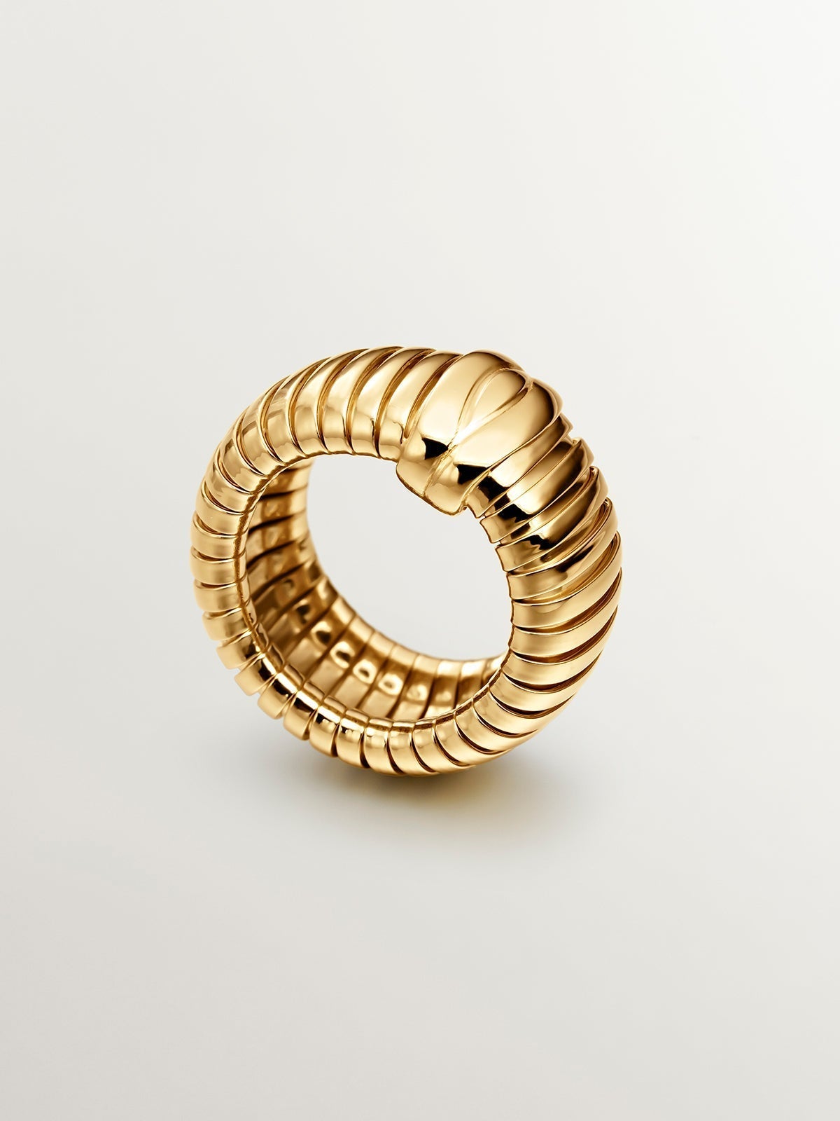 18K yellow gold plated 925 silver tumbagas ring