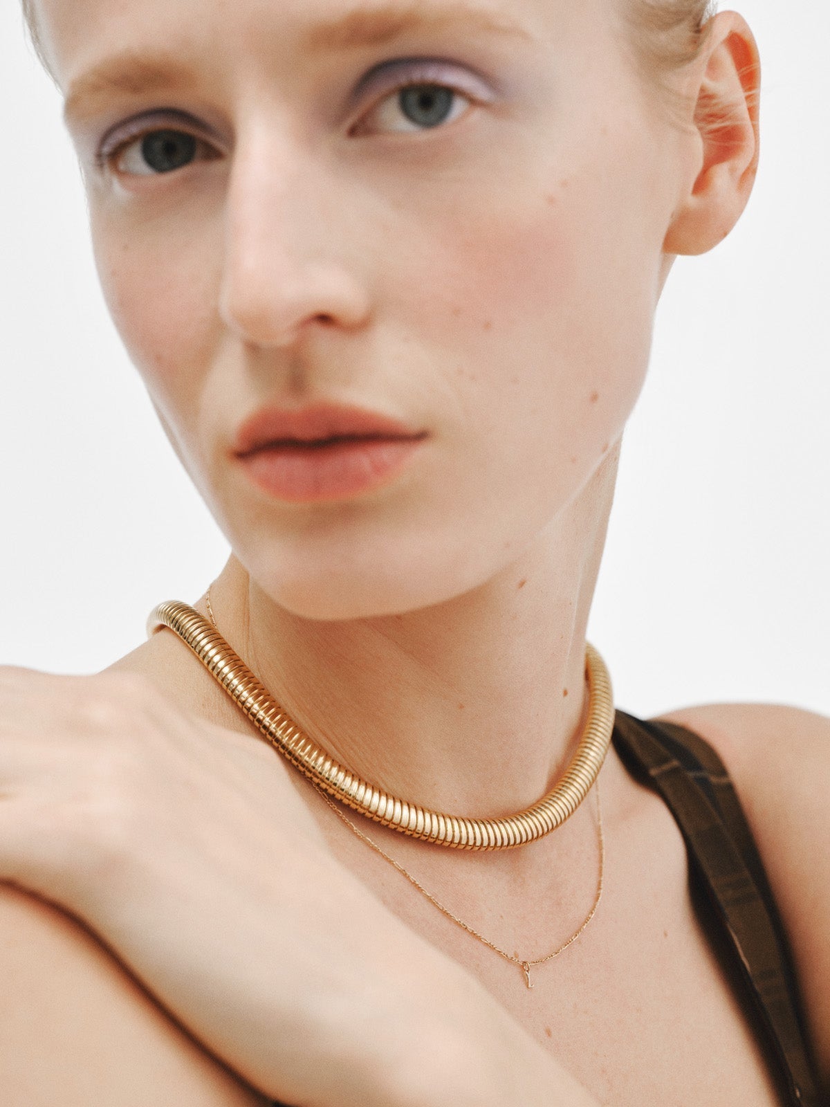 18K yellow gold plated 925 silver tumbagas necklace