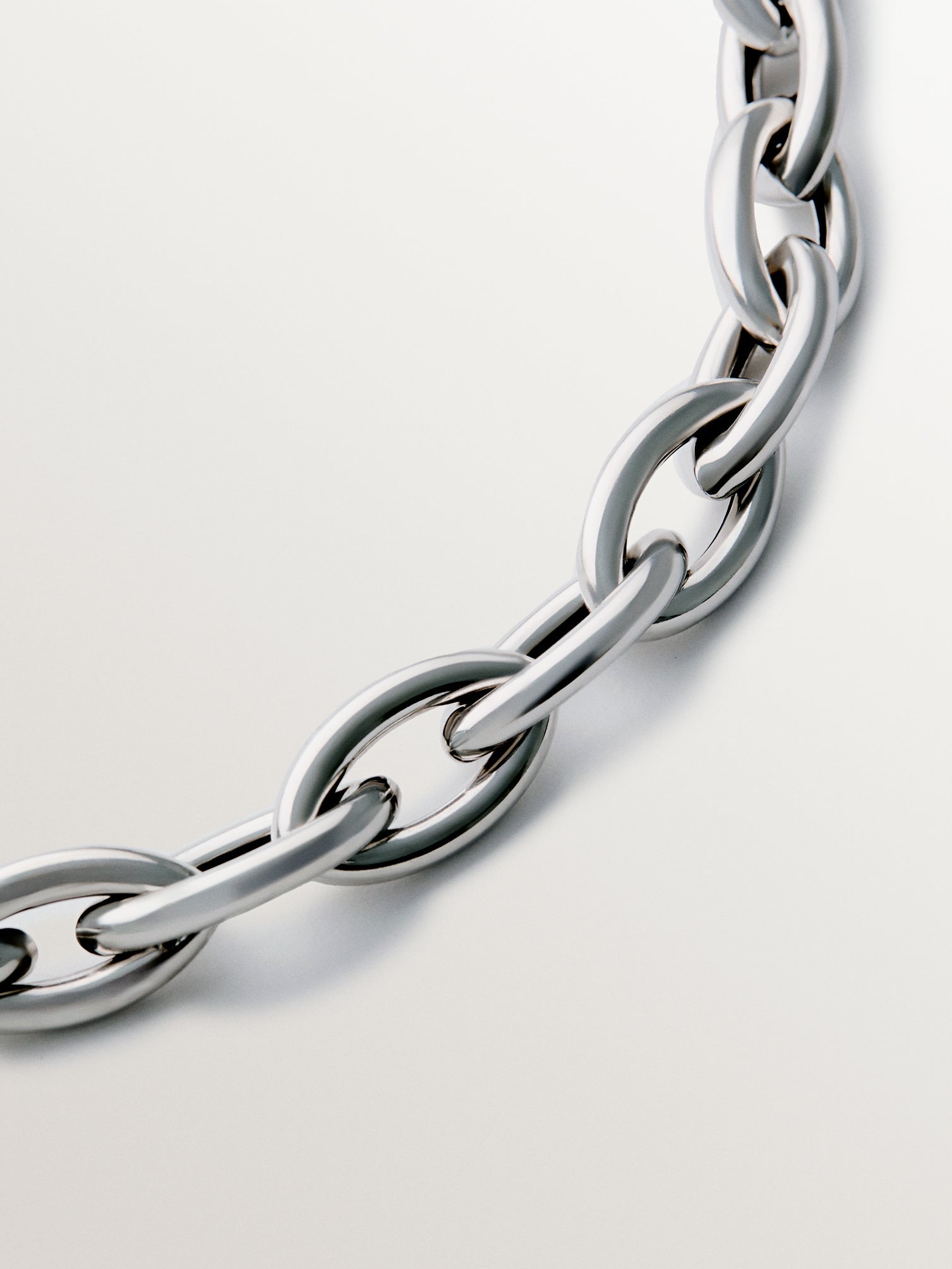 925 silver chain with oval links