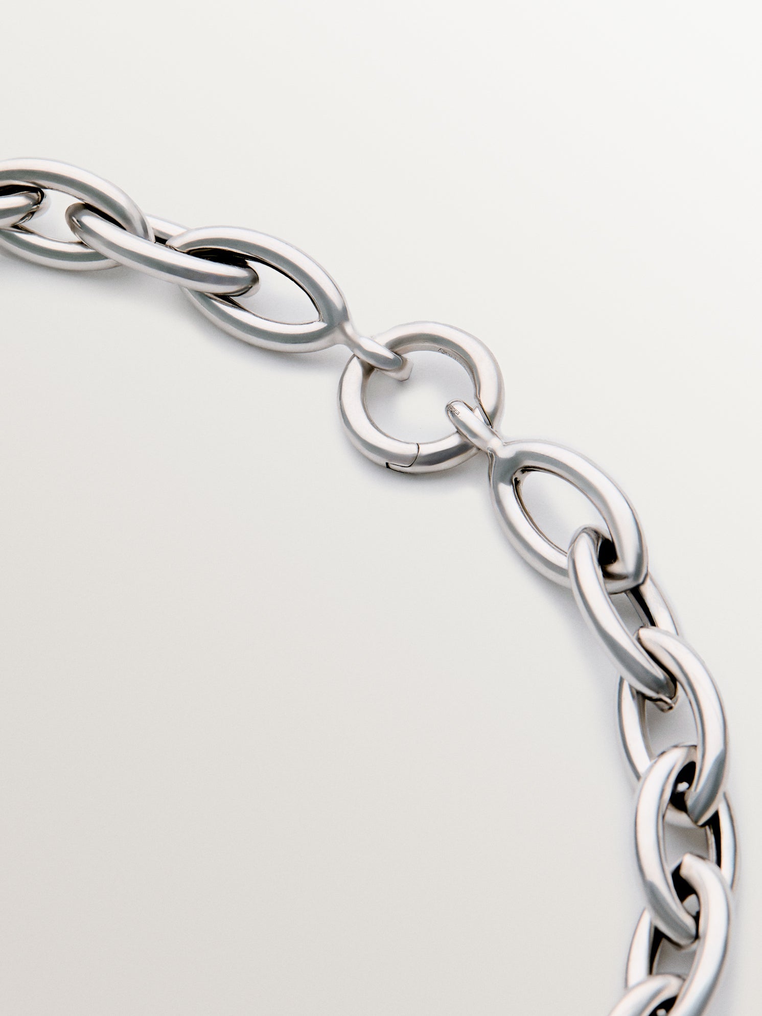 925 silver chain with oval links