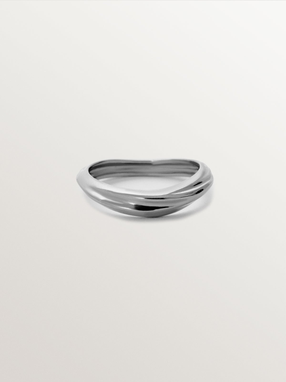 Textured 925 silver ring