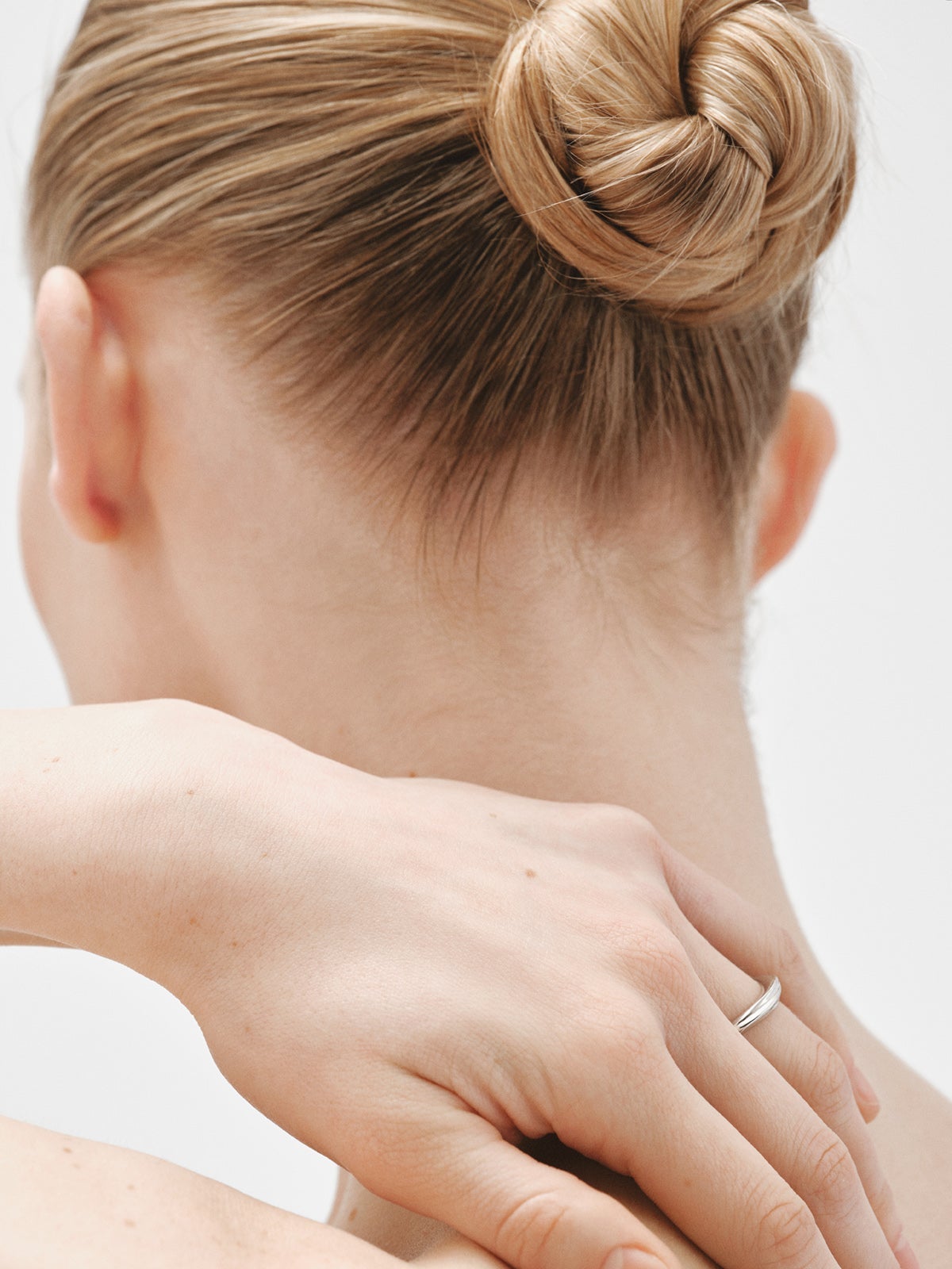 Textured 925 silver ring