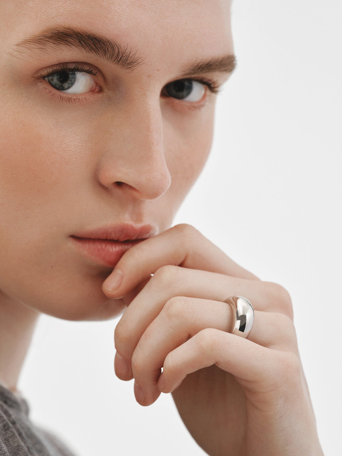 925 silver domed ring