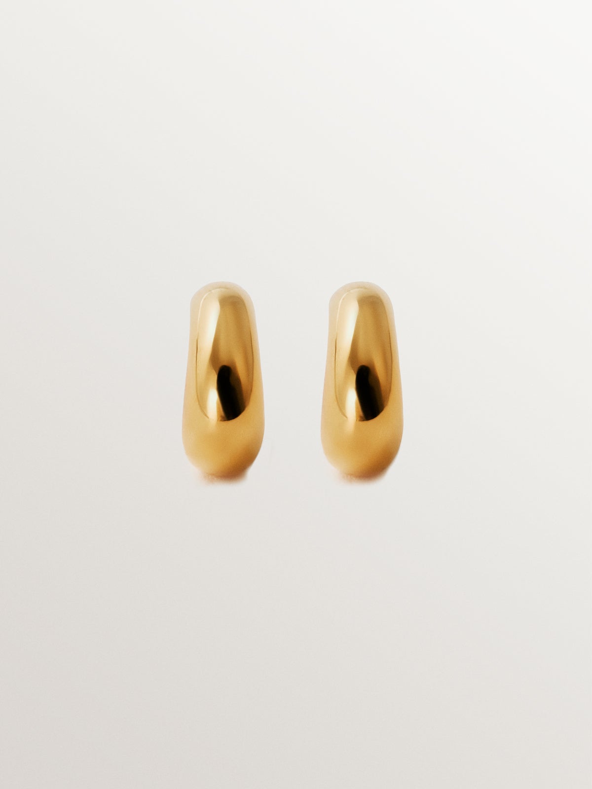 18K yellow gold plated 925 silver hoop earrings