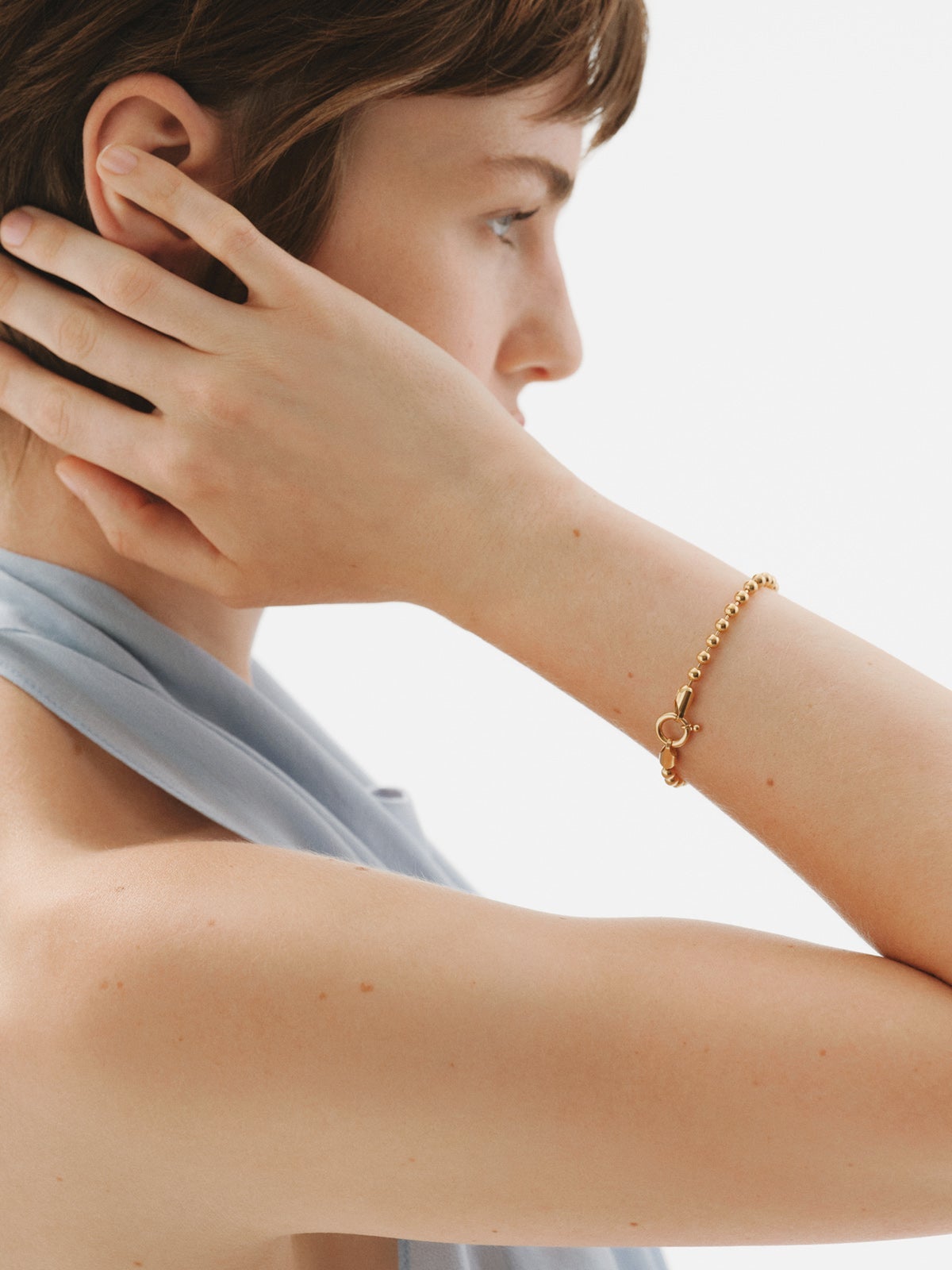 925 silver bracelet plated with 18K gold