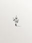 18K white gold piercing with white sapphires