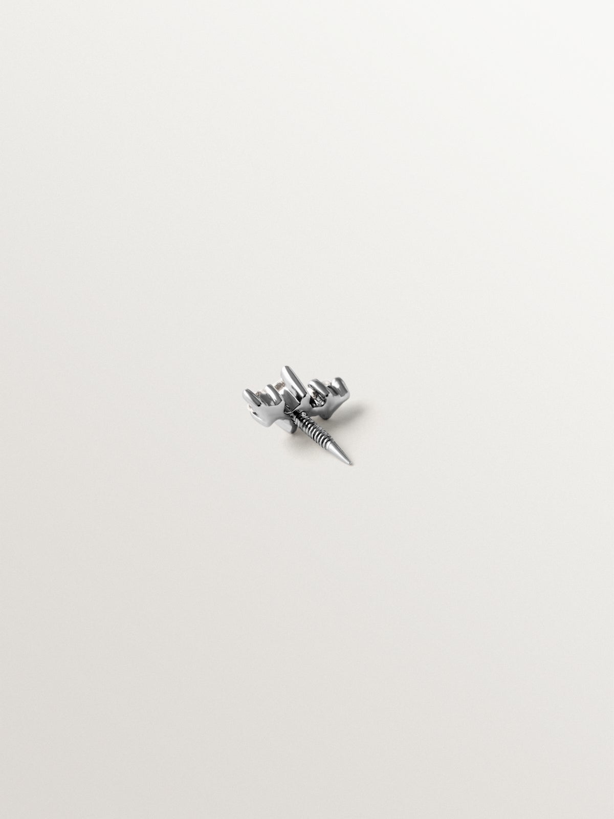 18K white gold piercing with diamonds