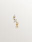 18K yellow gold climbing piercing with diamonds