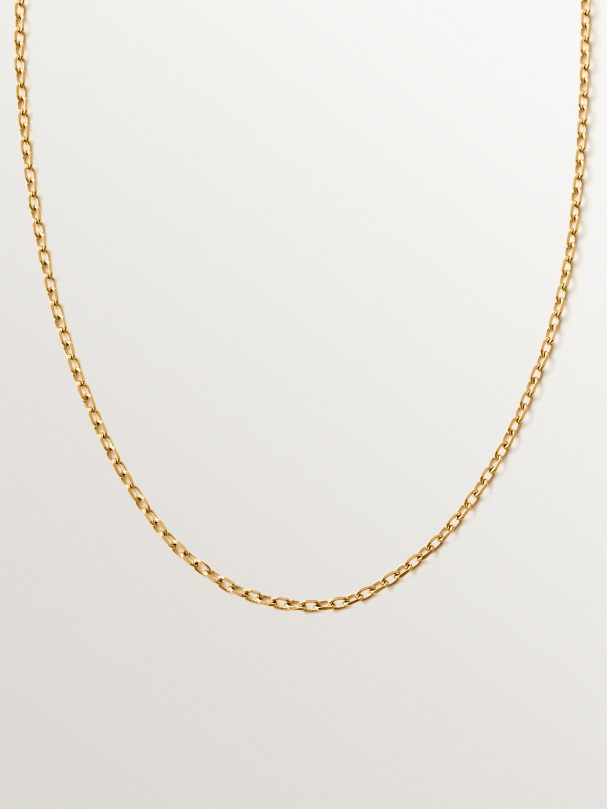 65 cm rolo chain made of 925 silver plated in 18K gold