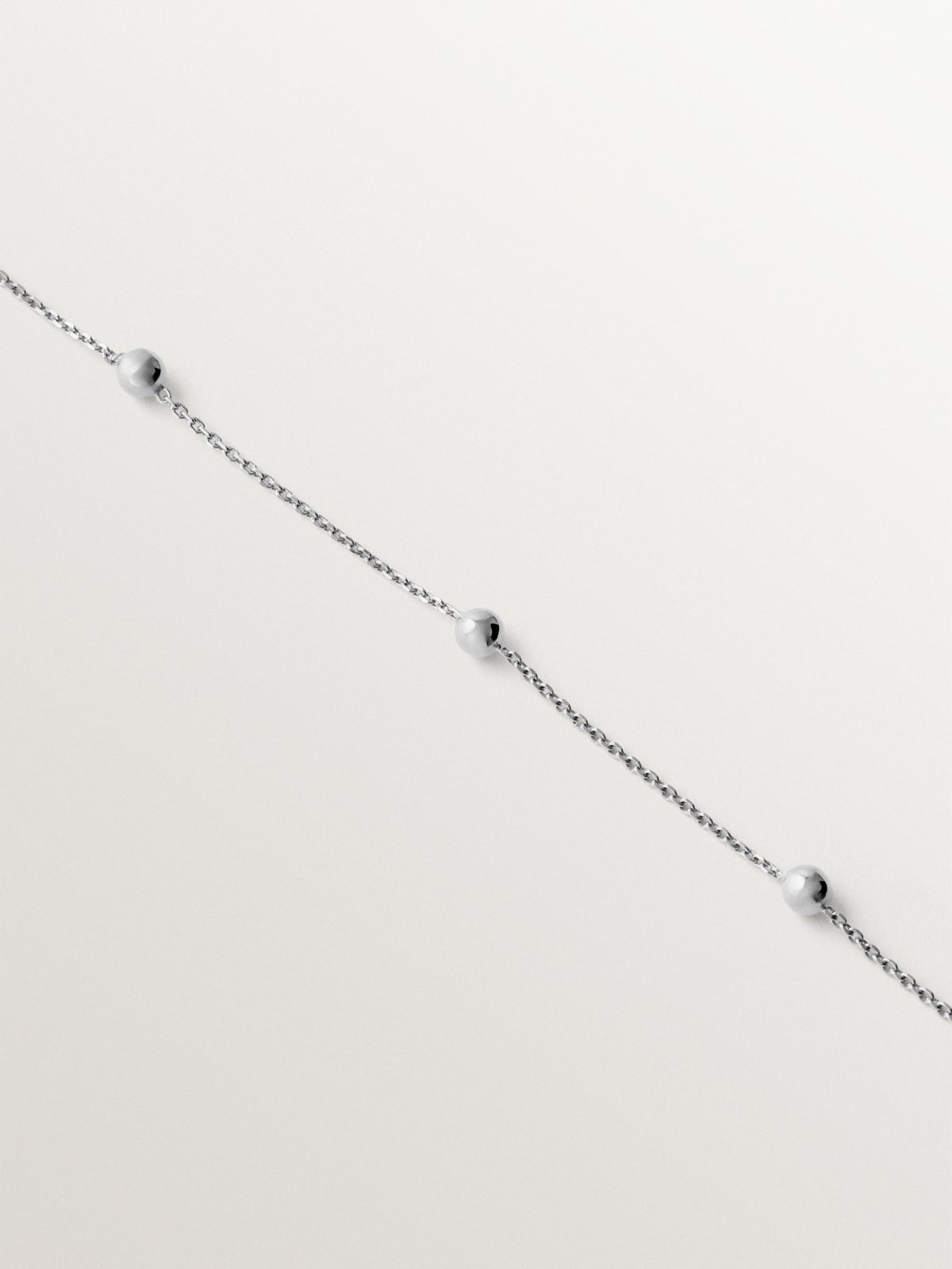 925 silver bracelet with sphere motif