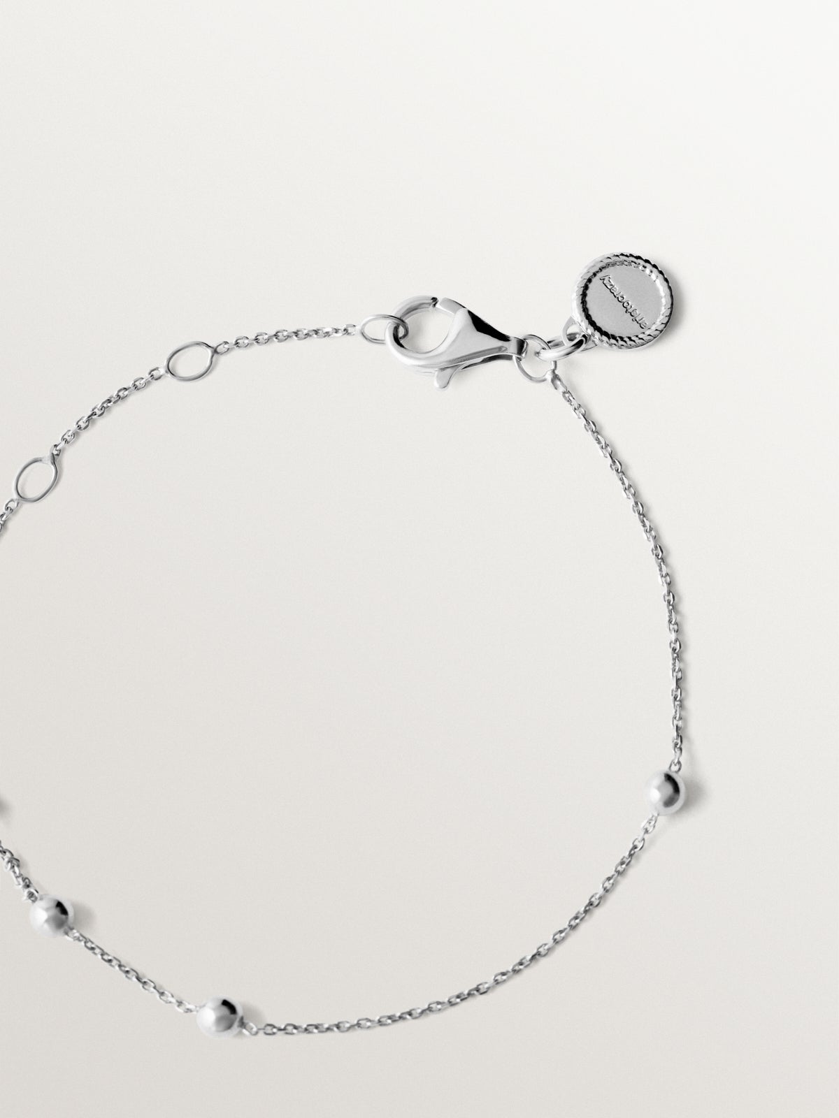 925 silver bracelet with sphere motif