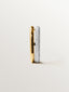 Single earring in 925 silver plated in 18K yellow gold with white topaz pavé