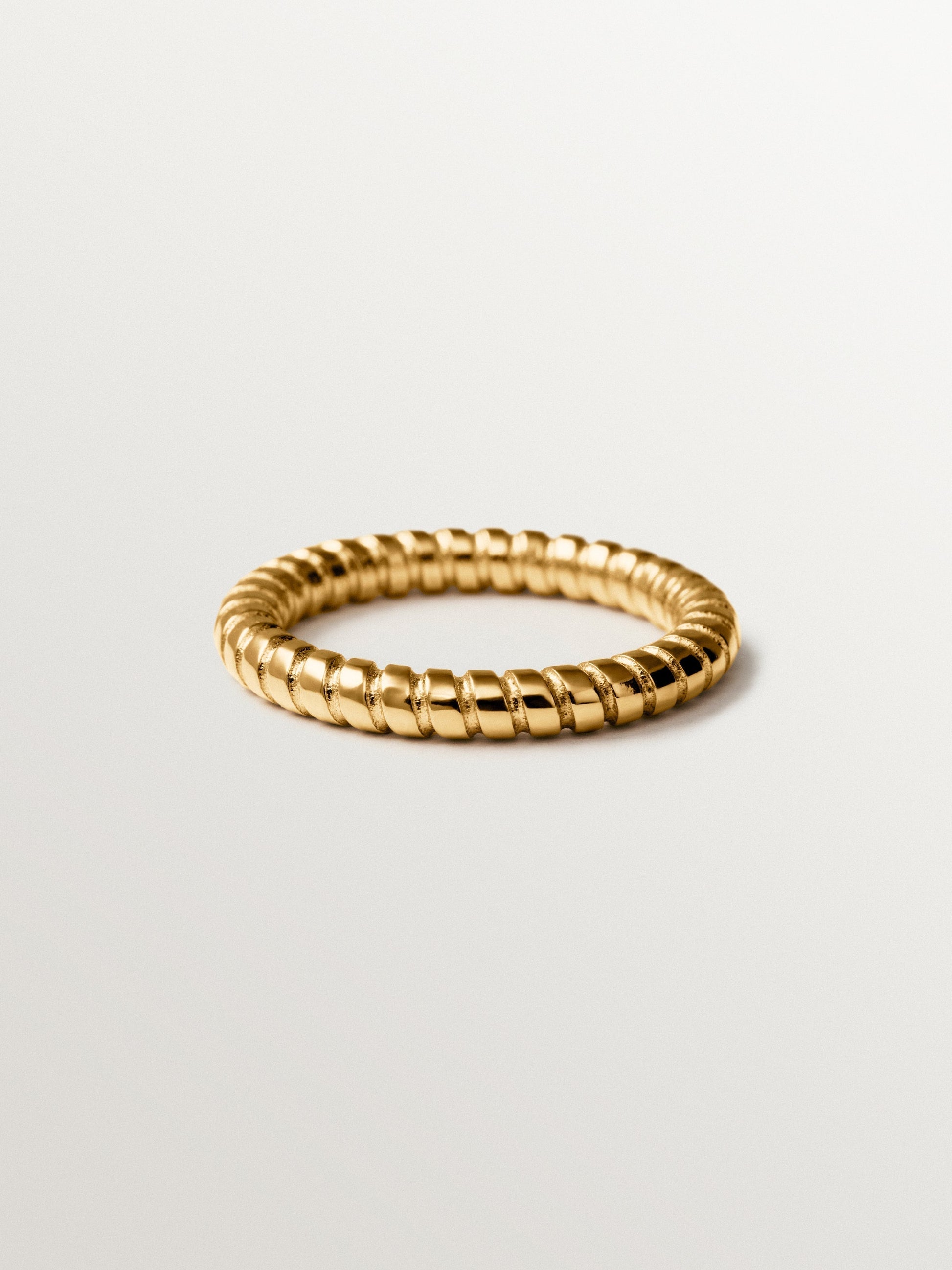 Small 18K gold-plated 925 silver gallon ring