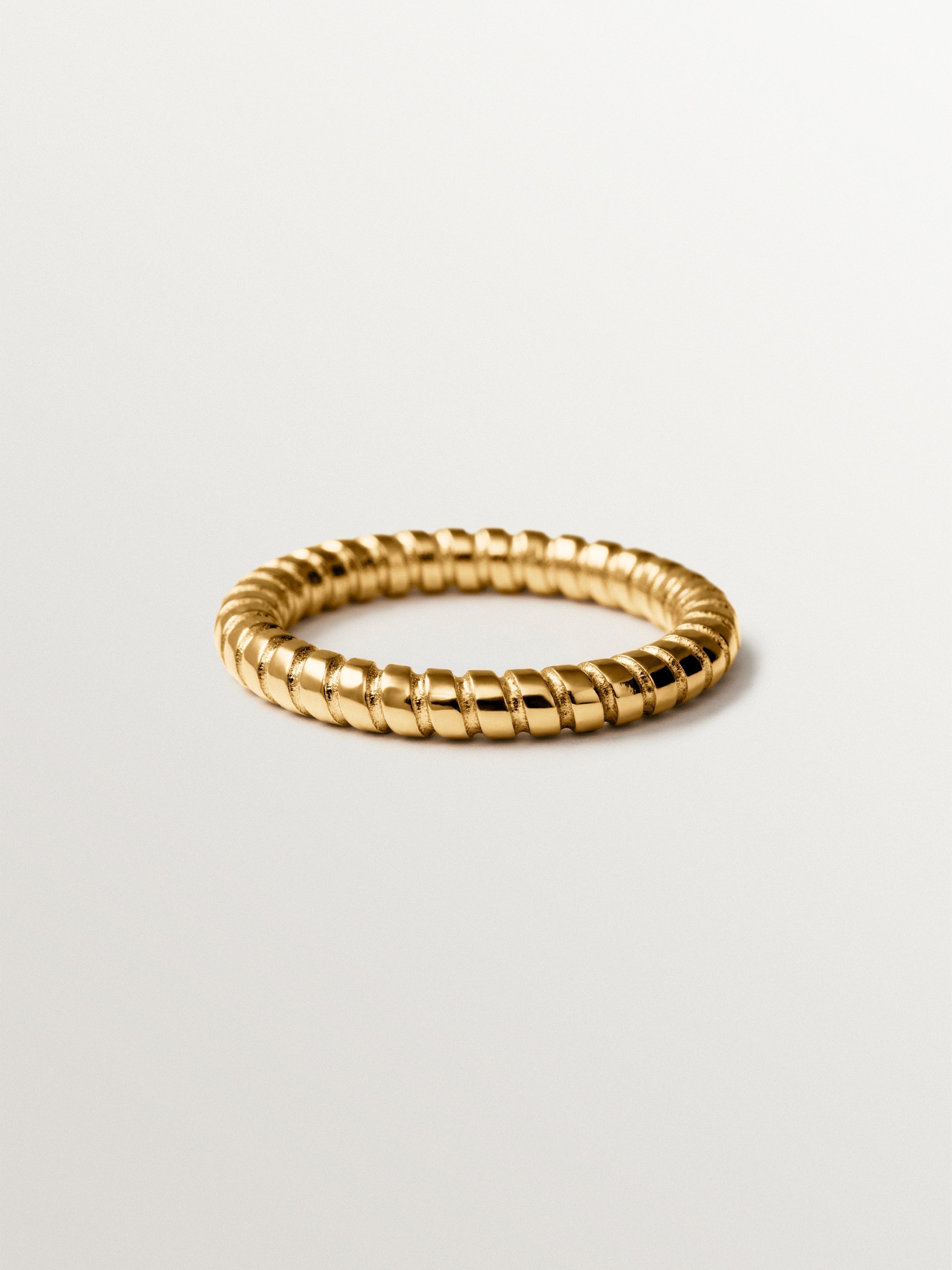 Small 18K gold-plated 925 silver gallon ring
