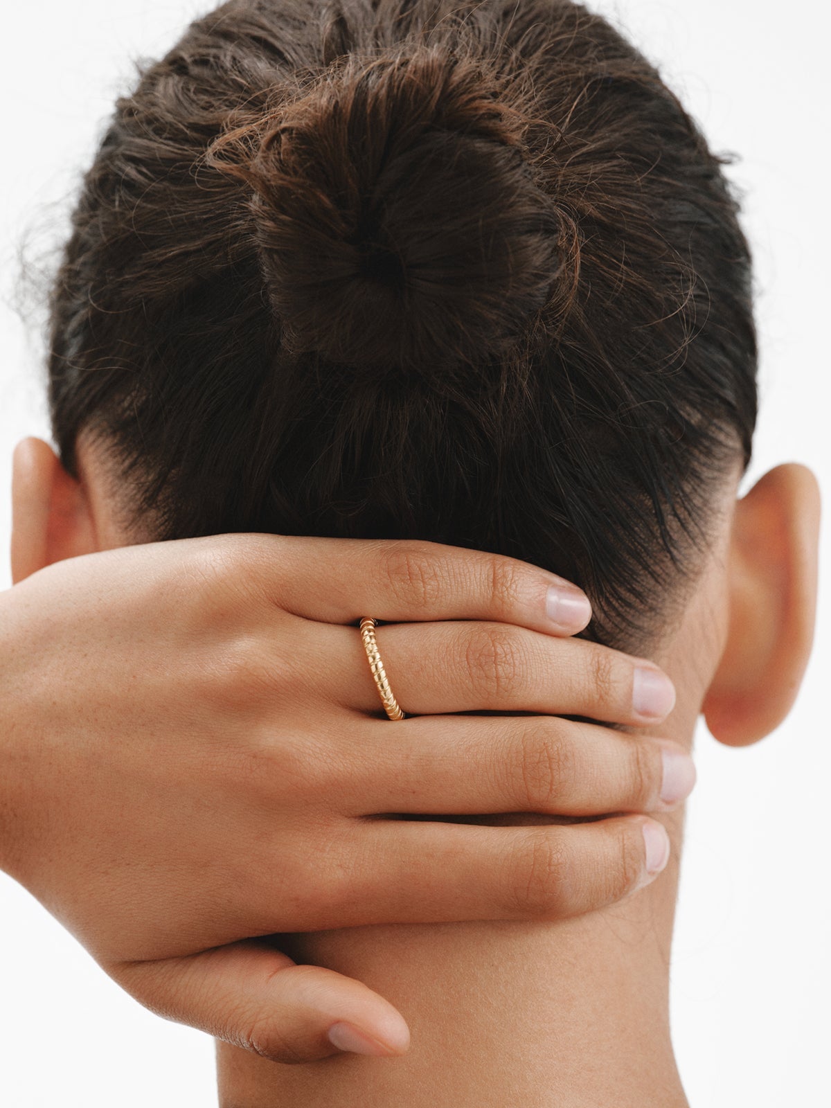 Small 18K gold-plated 925 silver gallon ring
