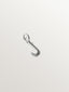 925 silver charm with letter J and sphere motifs