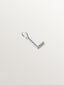 925 silver charm with letter L and sphere motifs