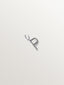 925 silver charm with letter P and sphere motifs
