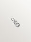 925 silver charm with letter S and sphere motifs
