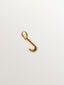 925 silver charm plated in 18K yellow gold with letter J and dial motifs