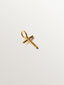925 silver charm plated in 18K yellow gold with letter T and dial motifs