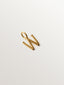 925 silver charm plated in 18K yellow gold with letter W and dial motifs