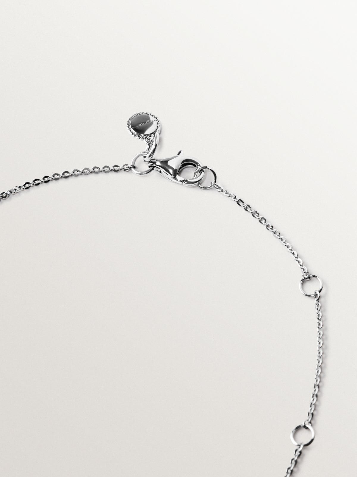 925 Silver Necklace with White Quartz