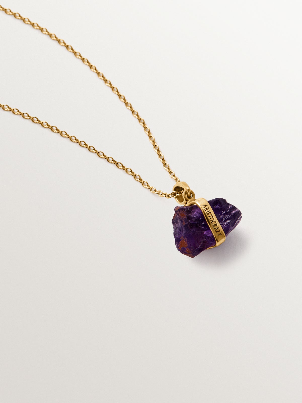 February birthstone charm with amethyst