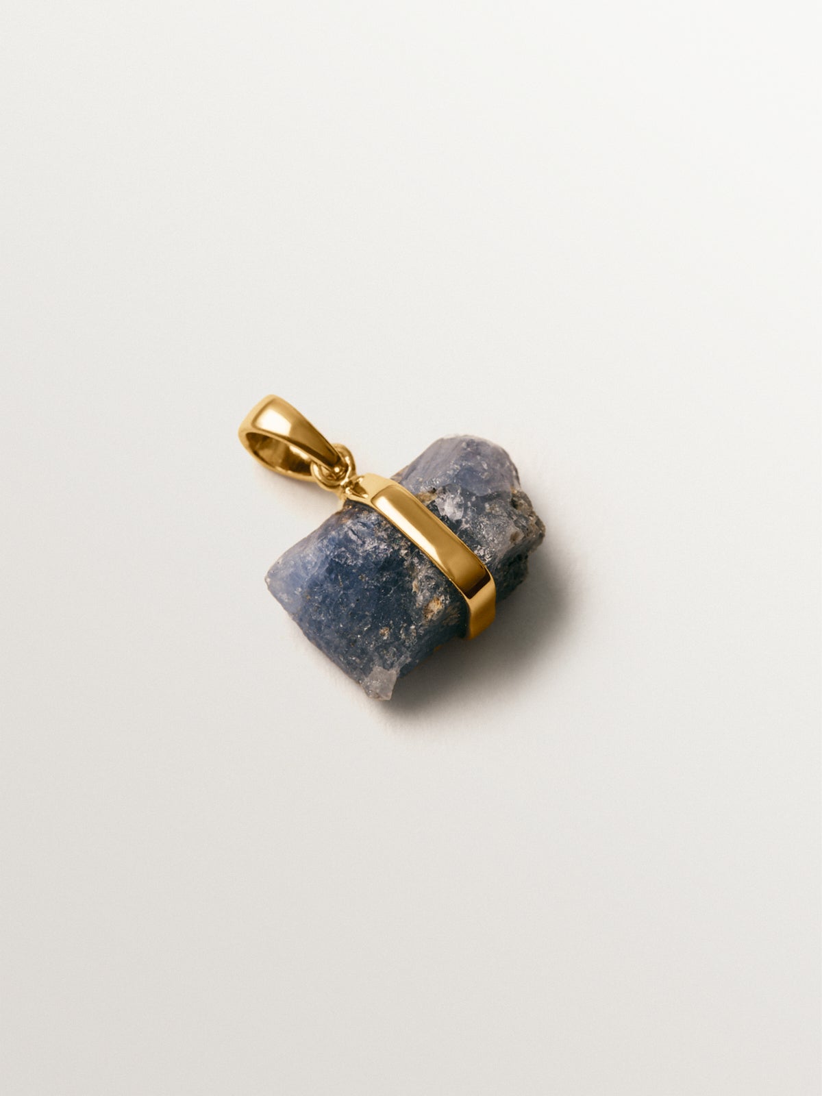 September birthstone charm with blue sapphire